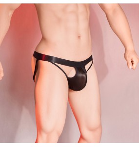 Feeetmoi - Men's Hollow-Out Buttocks Underwear (Black)